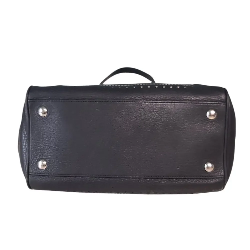 Coach Hampton Tassel Satchel Black Pebbled Leather 5031 GUC - Picture 4 of 11